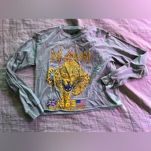 Def Leopard Graphic Long Sleeve Tee